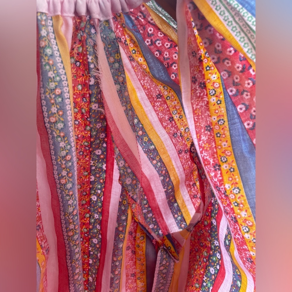 Vintage Handmade Split Quilt Pattern Back Tie Clown Costume for Child/Teen - Picture 12 of 13